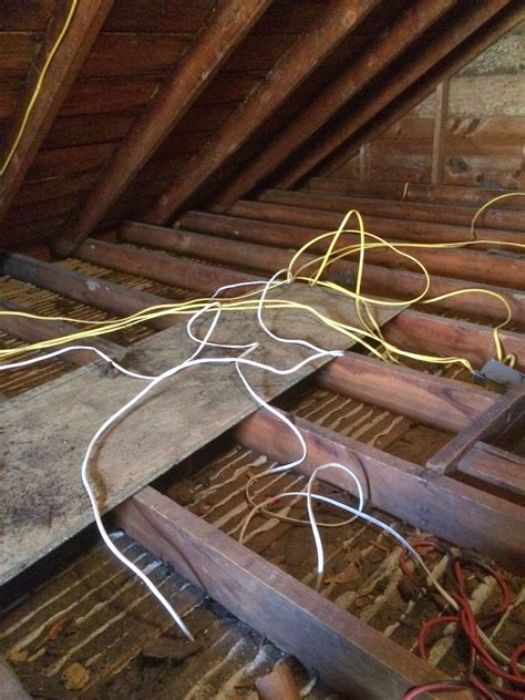 electrical box in attic covered by flooring|attic electrical box code.